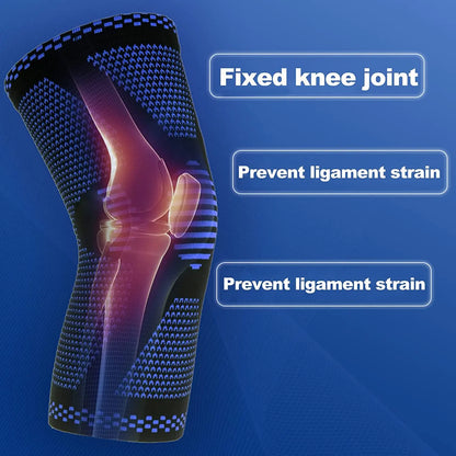 Knee Brace Compression Sleeve with Side Stabilizers