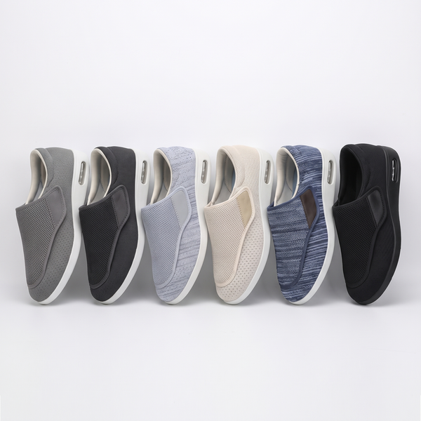 All six Wide Comfort Shoe colors